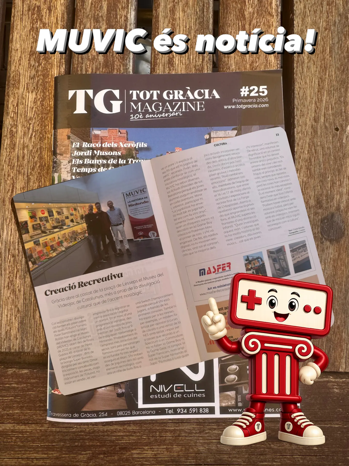 TOT GRÀCIA Magazine publica un reportatge sobre el MUVIC